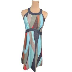 rAna Active Dress Small Multicolor Racerback Recycled Polyester Yoga Tennis